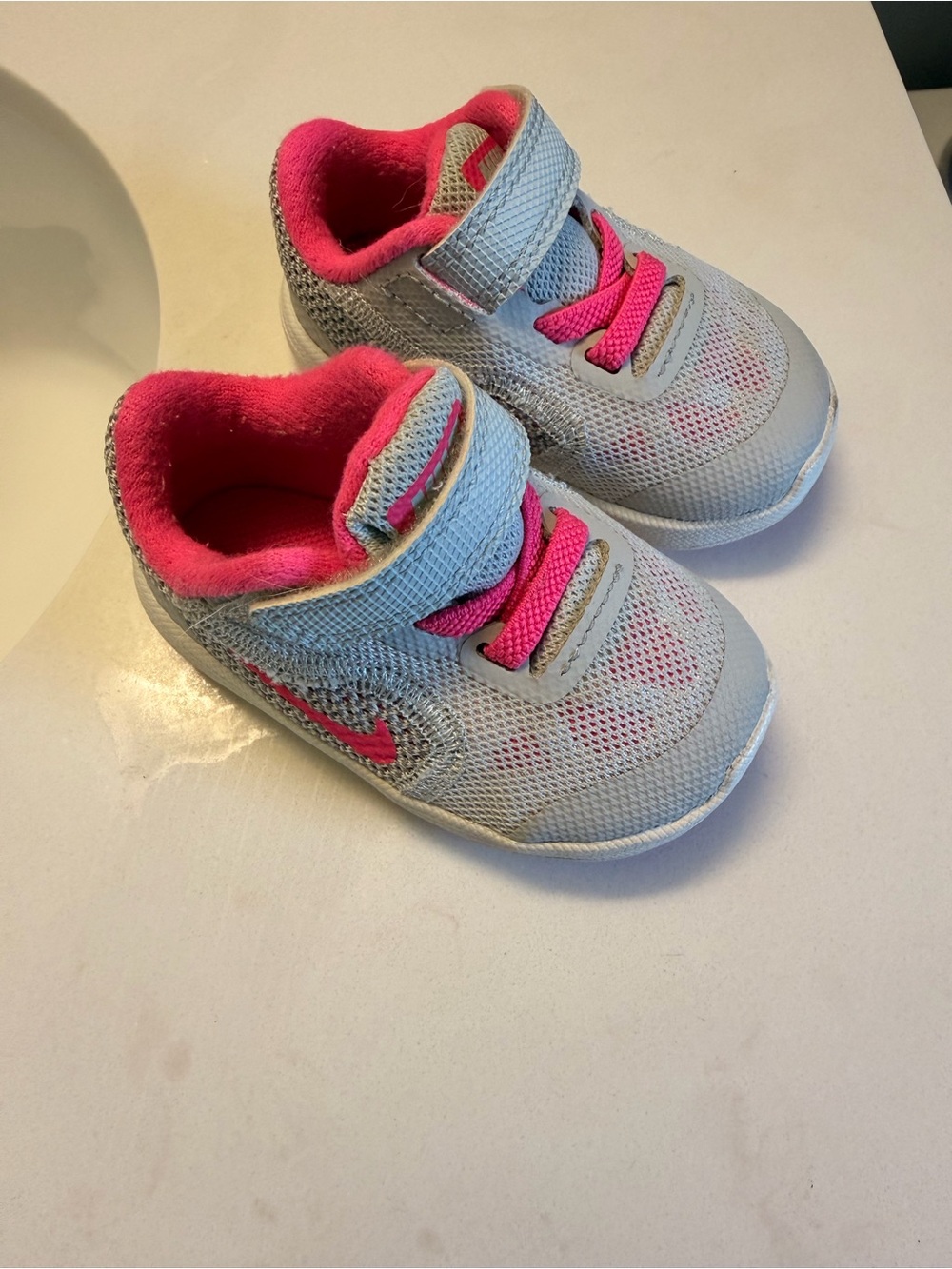 Nike Kids' Gray and Pink Tennis Shoes